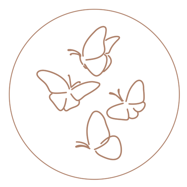 Vector graphic of butterflies representing life transitions; Find support in Orange, CA